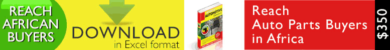 Africa Auto Parts Importers List