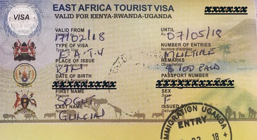 Single Entry Visa east Africa