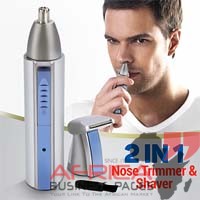 Olympia Battery Operated 2 In 1 Wet & Dry Personal Nose Trimmer & Shaver, OE-15