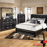 Bedroom Set - Leather Finish